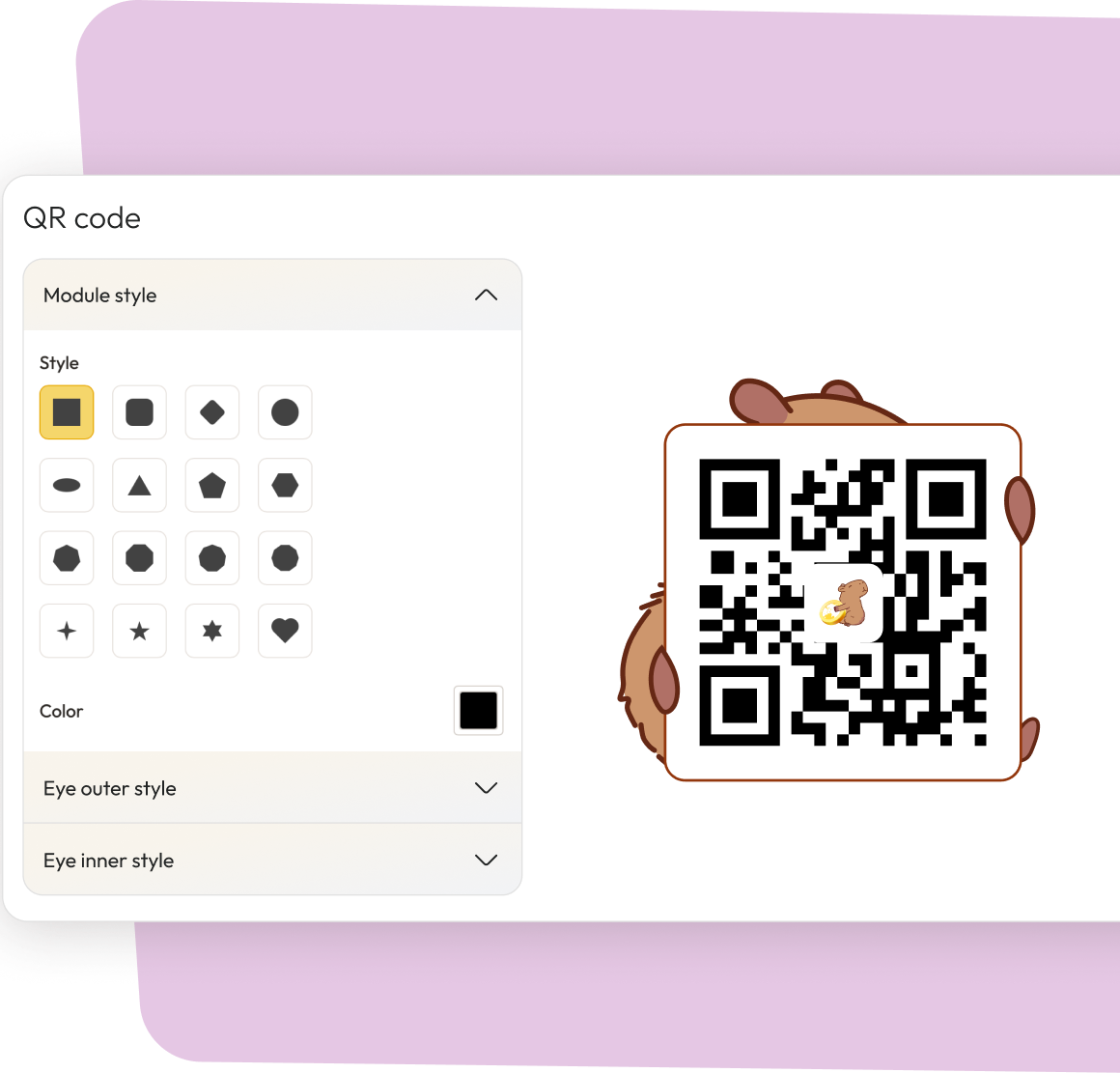Get your QR code - Generate a QR code you can place anywhere