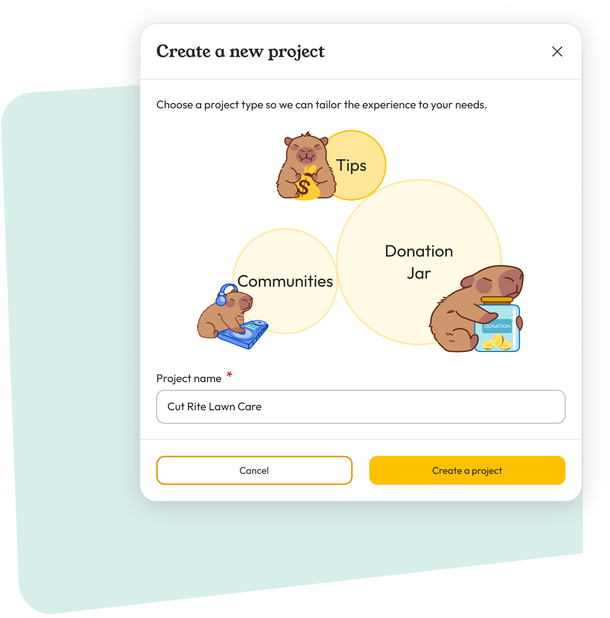 How it works - Create a new project